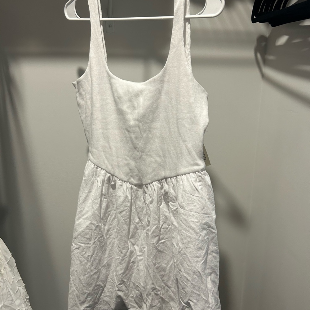 No Boundaries White Sleeveless Dress